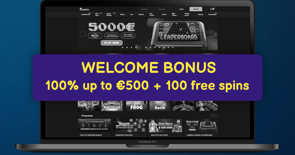 Rolletto Casino banner